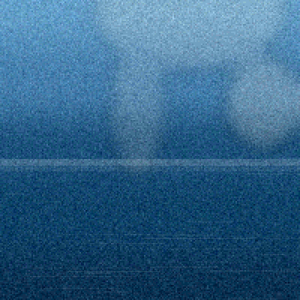 Deep blue Atlantic water
